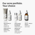 The Ordinary Sulfur 10% Powder-to-Cream Acne Spot Treatment Concentrate, Reduces Pimple Size and Zit Redness, 0.18 Oz