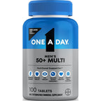 One A Day Men’s 50+ Multivitamins, Supplement with A, C, D, E and Zinc for Immune Health*, Calcium & More, 100 Tablets