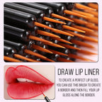 Buy now KINGMAS 100 Pack Eyeliner Brush, Disposable Ultra-fine Point Eyeliner Applicator Cosmetic Eye Wands Eye Liner Makeup Tool at indiglob india