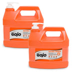 Buy now GOJO 095804 NATURAL ORANGE Pumice Hand Cleaner, Citrus, 0.5 gal Pump Bottle, 4/Carton at indiglob india