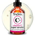 TruSkin Vitamin C Super Serum for Face, 5 Skin Benefits, 2 fl oz | Vitamin C, Retinol, Niacinamide, Hyaluronic Acid and Squalane to brighten, firm, smooth, hydrate, and refine skin