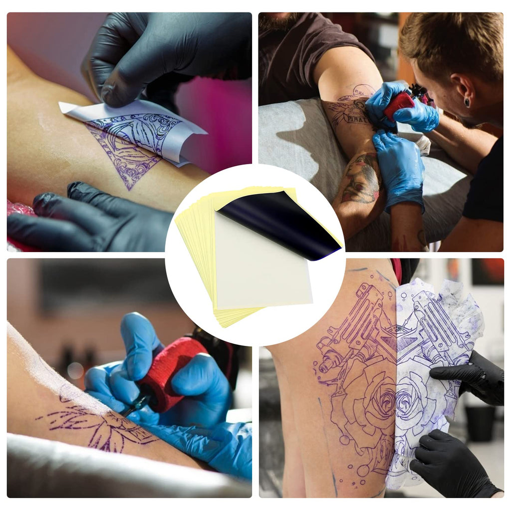 Tattoo Transfer Paper 100 Sheets A4 Size Tattoo Stencil Paper for Tattooing