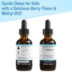 Zeolite Detox for Kids Lingo Drops - Natural Lingo Zeolite Drops for Kids Methylated B12 & D3 Advanced Clinoptilolite - Pure Extra Clinoptilolite Leap Liquid Detox Body Cleanse Supplement Ages 3+, 2oz