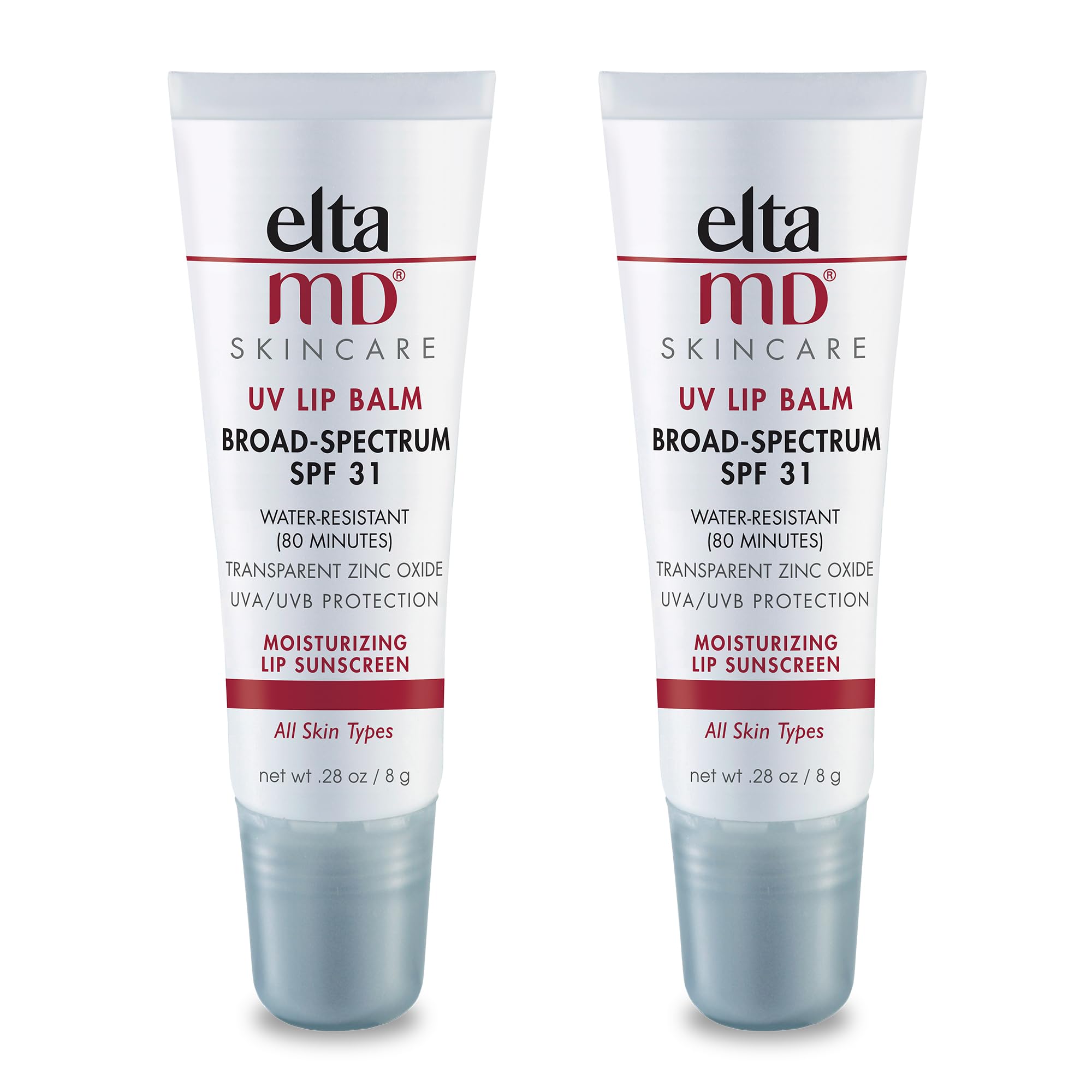 EltaMD UV Lip Balm Sunscreen, Transparent Zinc Oxide, SPF 30 | Restores Natural Softness and Hydrates, Protects Chapped, Dry, and Cracked Lips, Sheer Finish, Water Resistant Up to 80 Min.