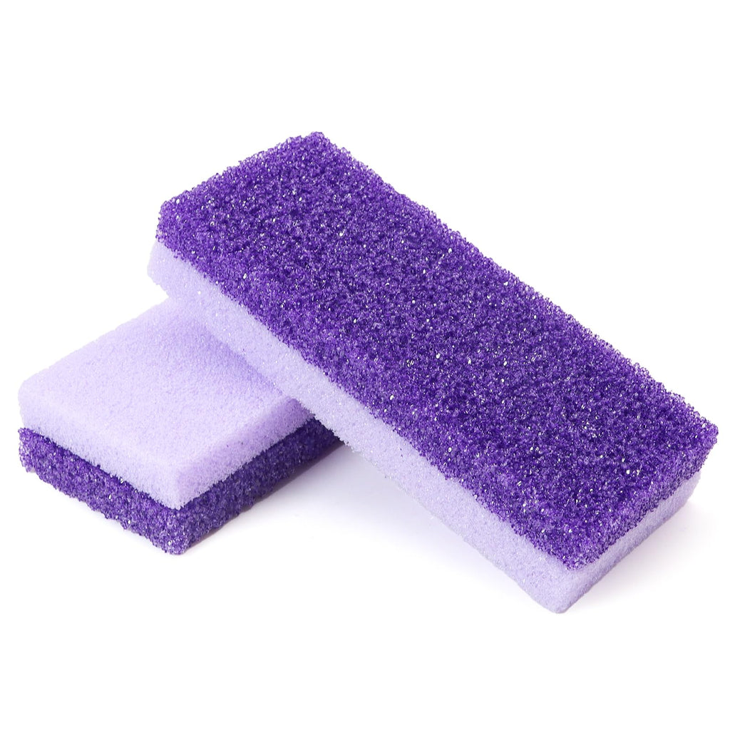 Foot Pumice Stone 4 Pack Pedicure Stone for Feet (Purple) | for Feet Callus Remover and Scrubber Double Sided Pedicure Foot Pumice Stone for Feet and Heels Callus and Dead Skins