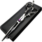 Buy now 7" 7.5" 8"9" Professional Hairdressing Scissors Barber Salon Hair Cutting Dragon Shears (Large). (7 inchâ€”A) at indiglob india