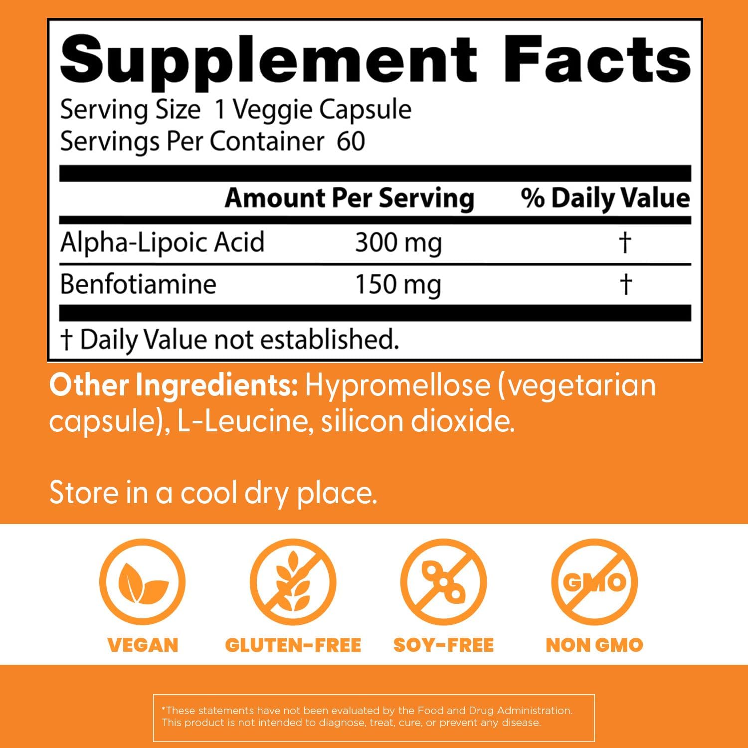 Buy now Doctors Best Benfotiamine 150 + Alpha-Lipoic Acid 300 with BenfoPure, Supports Glycemic Balance & Metabolic Response, Non-GMO, Gluten Free, Soy Free, Vegan 60 Veggie Caps at indiglob india