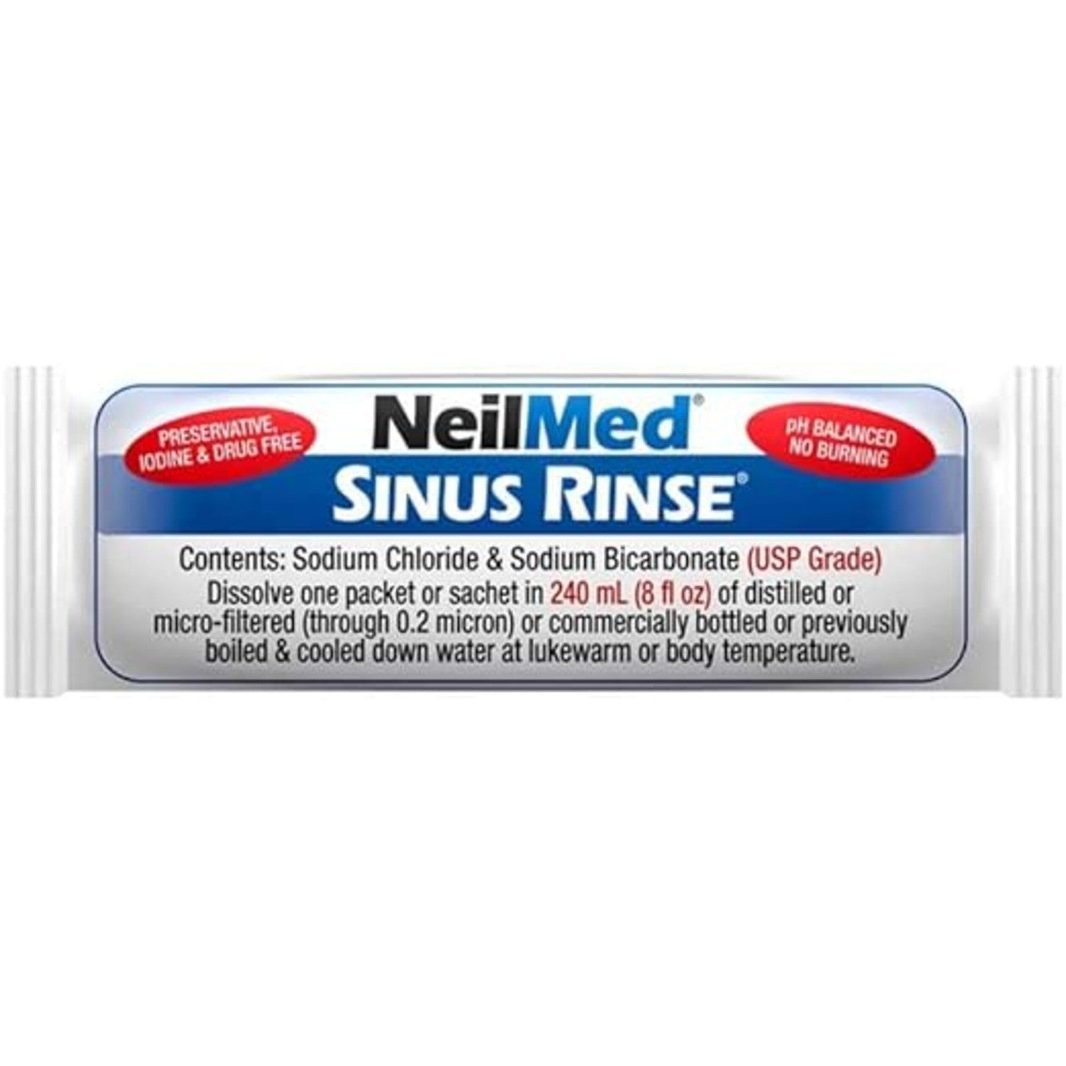 Buy now NeilMed Sinus Rinse Starter Kit with 5 Premixed Saline Packets - Large Volume Low Pressure Saline Nasal Irrigation & moisturizing Complete System at indiglob india