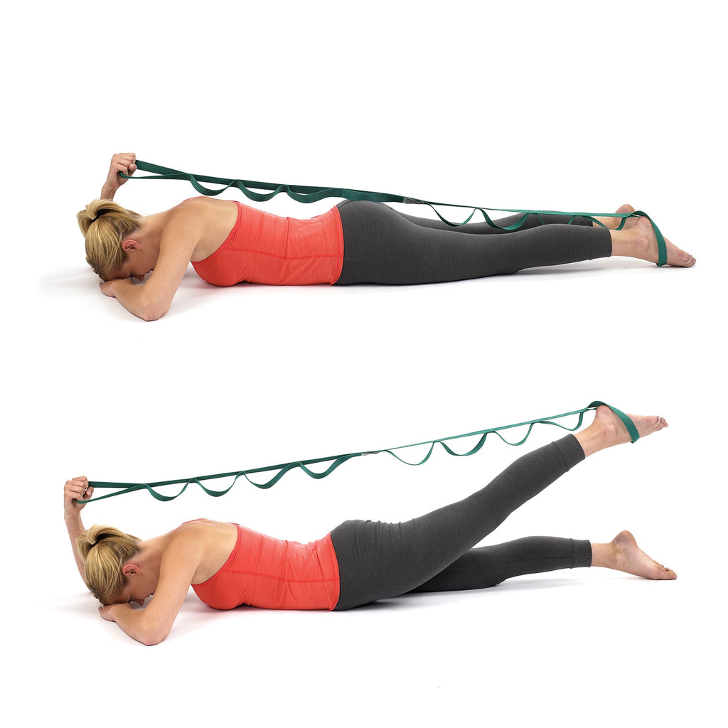 OPTP The Original Stretch Out Strap with Exercise Book, USA-Made Yoga Strap