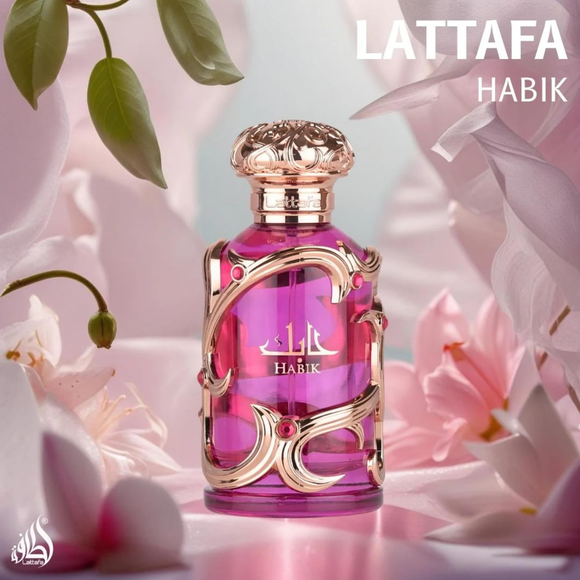 Lattafa Habik – Floral, Fruity, Fresh, Musky – Eau de Parfum Spray Long-Lasting Fragrance for Women, 3.4 Ounce / 100 ml