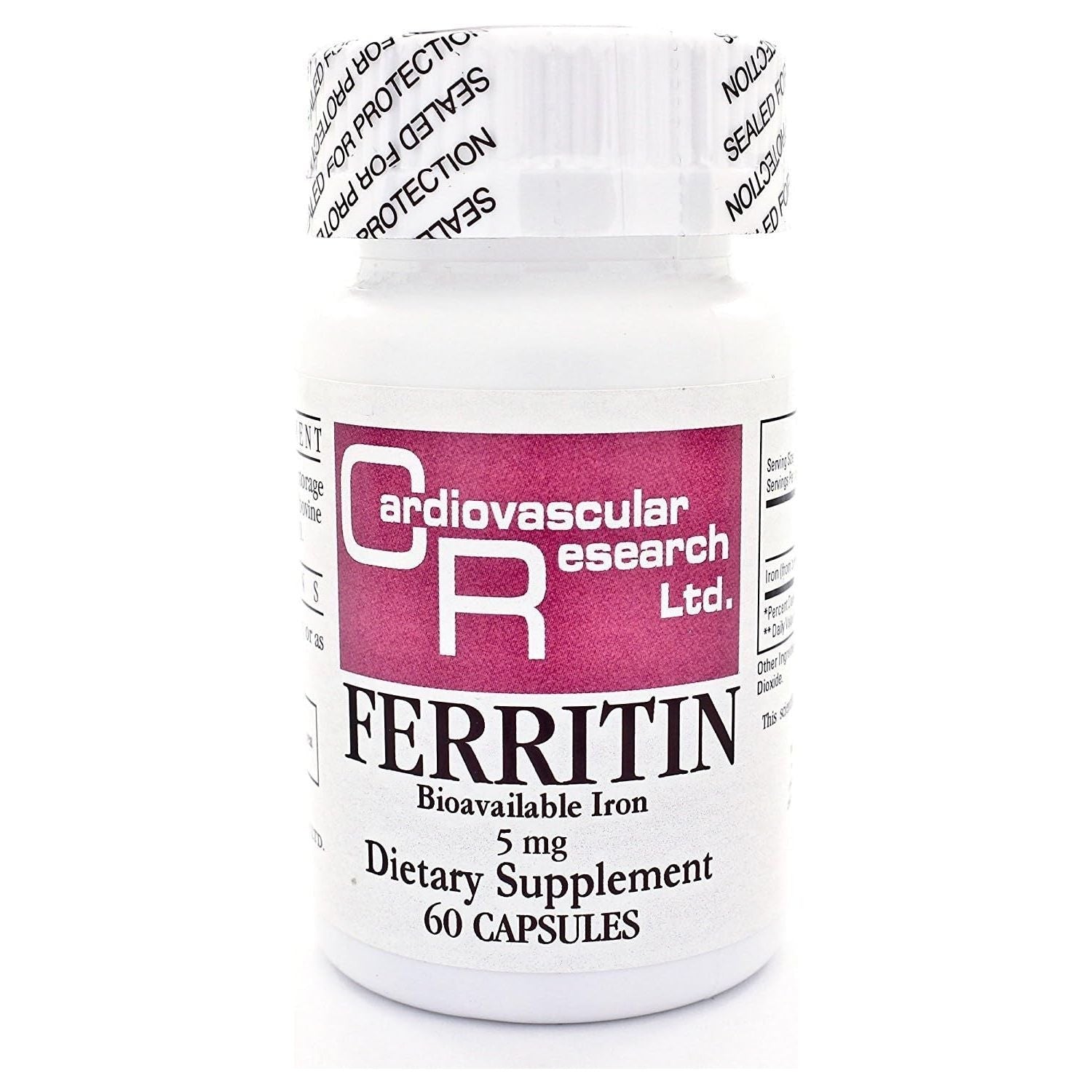 Buy now Ecological Formulas - Ferritin Fe 5 mg 60 caps [Health and Beauty] at indiglob india