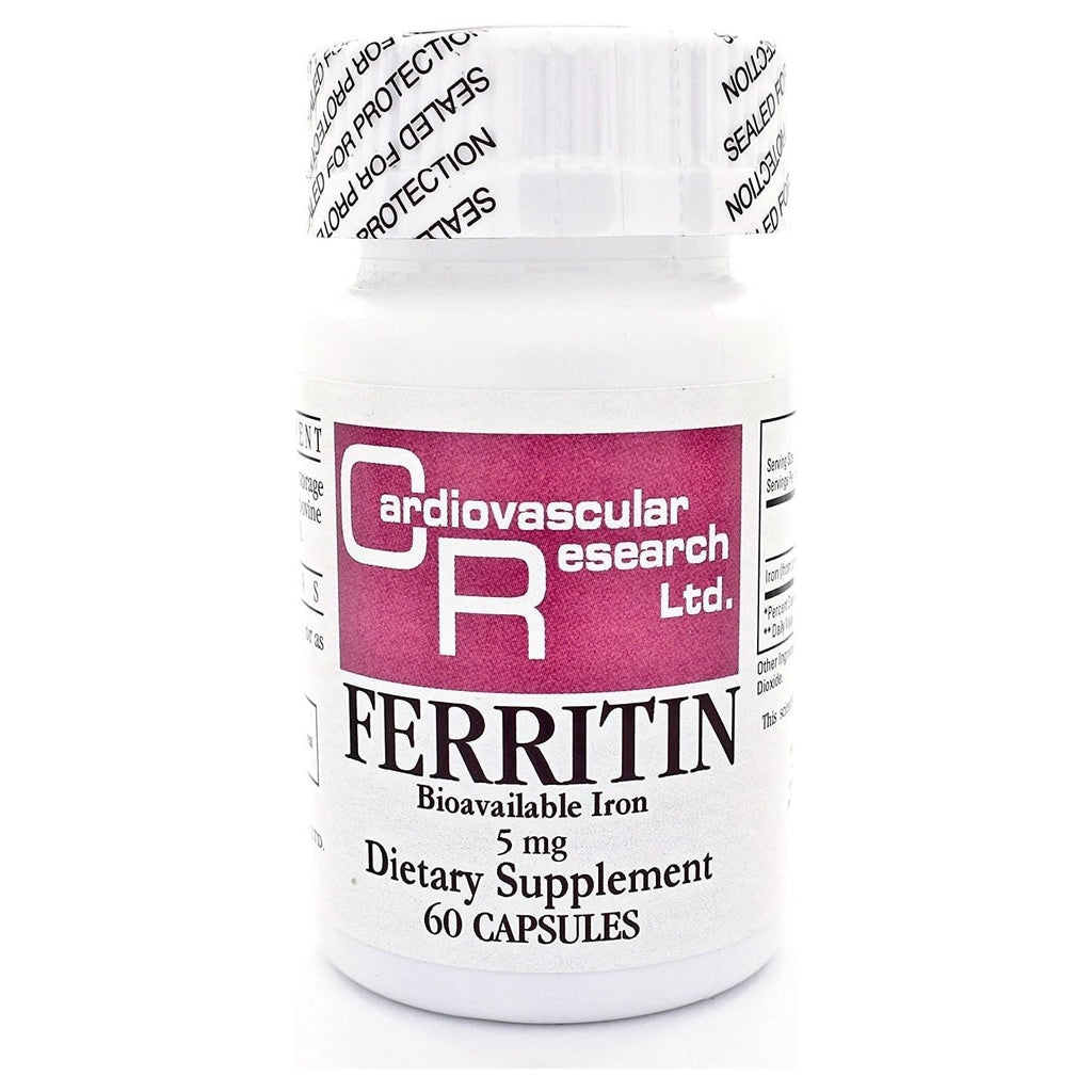Buy now Ecological Formulas - Ferritin Fe 5 mg 60 caps [Health and Beauty] Default at indiglob india