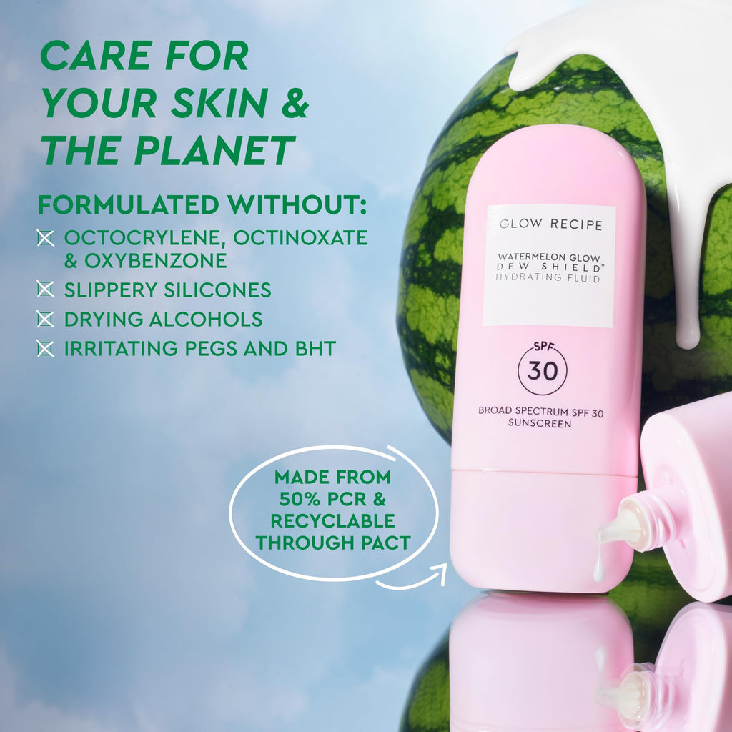 Buy now Glow Recipe Dew Shield Korean Face Sunscreen SPF 30 - Hydrating Moisturizer & Dewy, Lightweight Sunscreen - Formulated with Broad Spectrum UV Protection with No White Cast or Pilling (15ml) at indiglob india