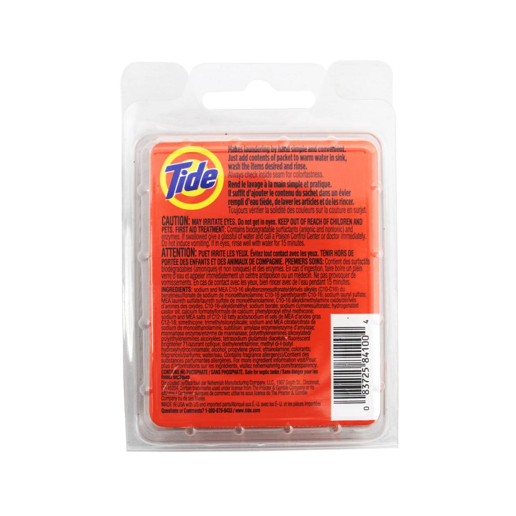 Buy now Tide Travel Sink Packets Size 3ct at indiglob india