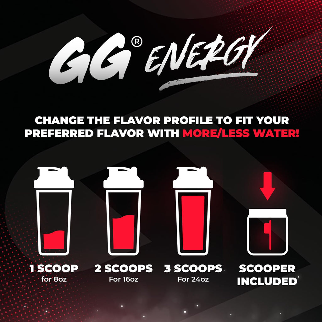 Gamer Supps GG Energy - Goof Juice by MoistCr1TiKaL (100 Servings) - Keto Friendly Gaming Energy and Nootropic Blend, Sugar Free + Caffeine + Vitamins + Immune Support, Powder Drink