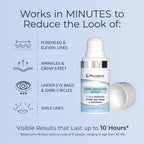 Plexaderm Eye Serum Pump - Visibly Reduces Bags, Wrinkles & Dark Circles | Instant eye serum with pump dispenser—visibly reduces under-eye bags, puffiness, wrinkles & dark circles in minutes.