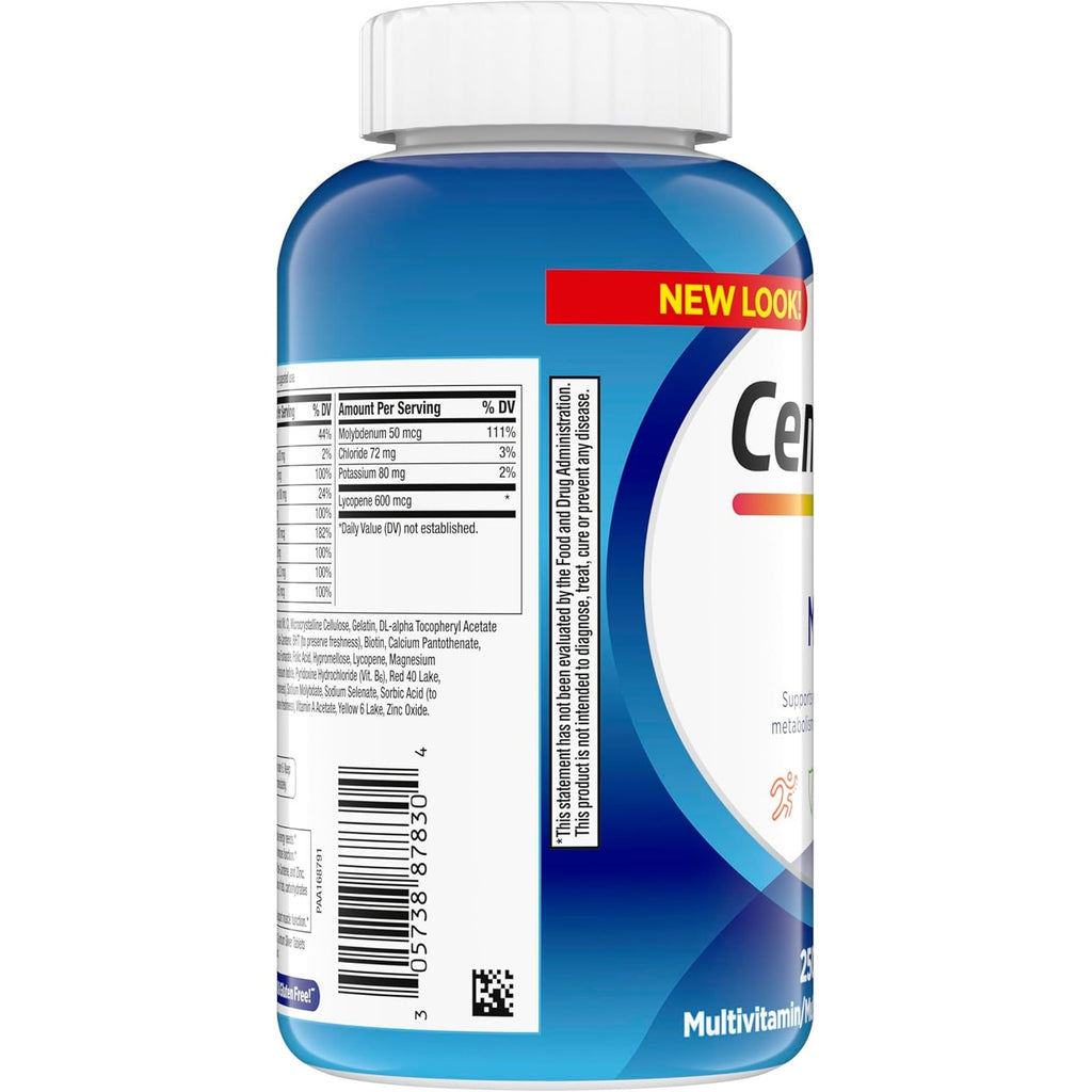 Buy now Centrum Multivitamin for Men, Multivitamin/Multimineral Supplement with Vitamin D3, B Vitamins and Antioxidants, Gluten Free, Non-GMO Ingredients - 250 Count at indiglob india