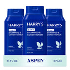 Harry's Anti-Dandruff Men's 2 in 1 Shampoo and Conditioner - 14 oz (3 Pack) | Extra-Strength - Made with 2% Pyrithione Zinc