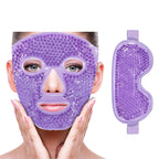 Buy now Cold Face Eye Mask Ice Pack Reduce Facial Puff, Dark Circles, Gel Hot Heat Cold Compress Pack, Face SPA Gift for Woman Sleeping, Pressure, Headaches, Skin Care, Post Laser Cosmetic Care[Blue] at indiglob india