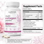LUMINE Multi Collagen Peptides Capsules, 120 Capsules