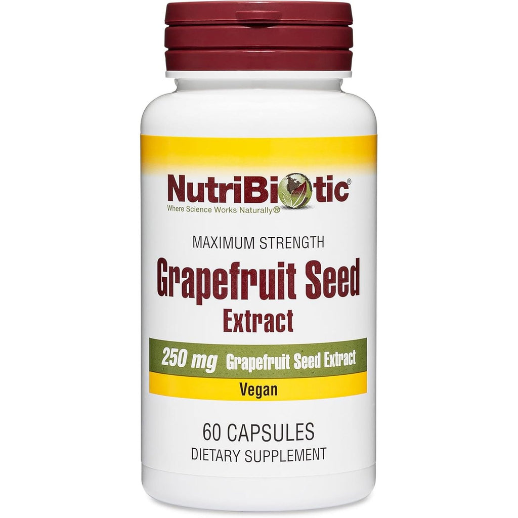 Buy now NutriBiotic â€“ Grapefruit Seed Extract Capsules 250 mg, 60 Count - Maximum Strength with Bioflavonoids Default at indiglob india