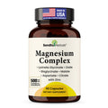 Complete Magnesium Complex 500mg for Women & Men 6-in-1 with Zinc 120 Ct | 3rd Party Tested Active Supplement with Mag Glycinate For Good Sleep, Relaxation & Energy, Made in USA By Sandhu Herbals
