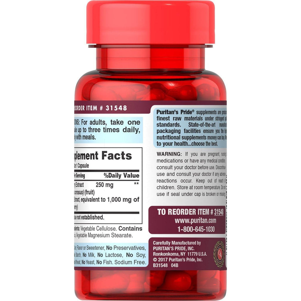 Buy now Puritans Pride Tart Cherry Extract 1000 Mg at indiglob india