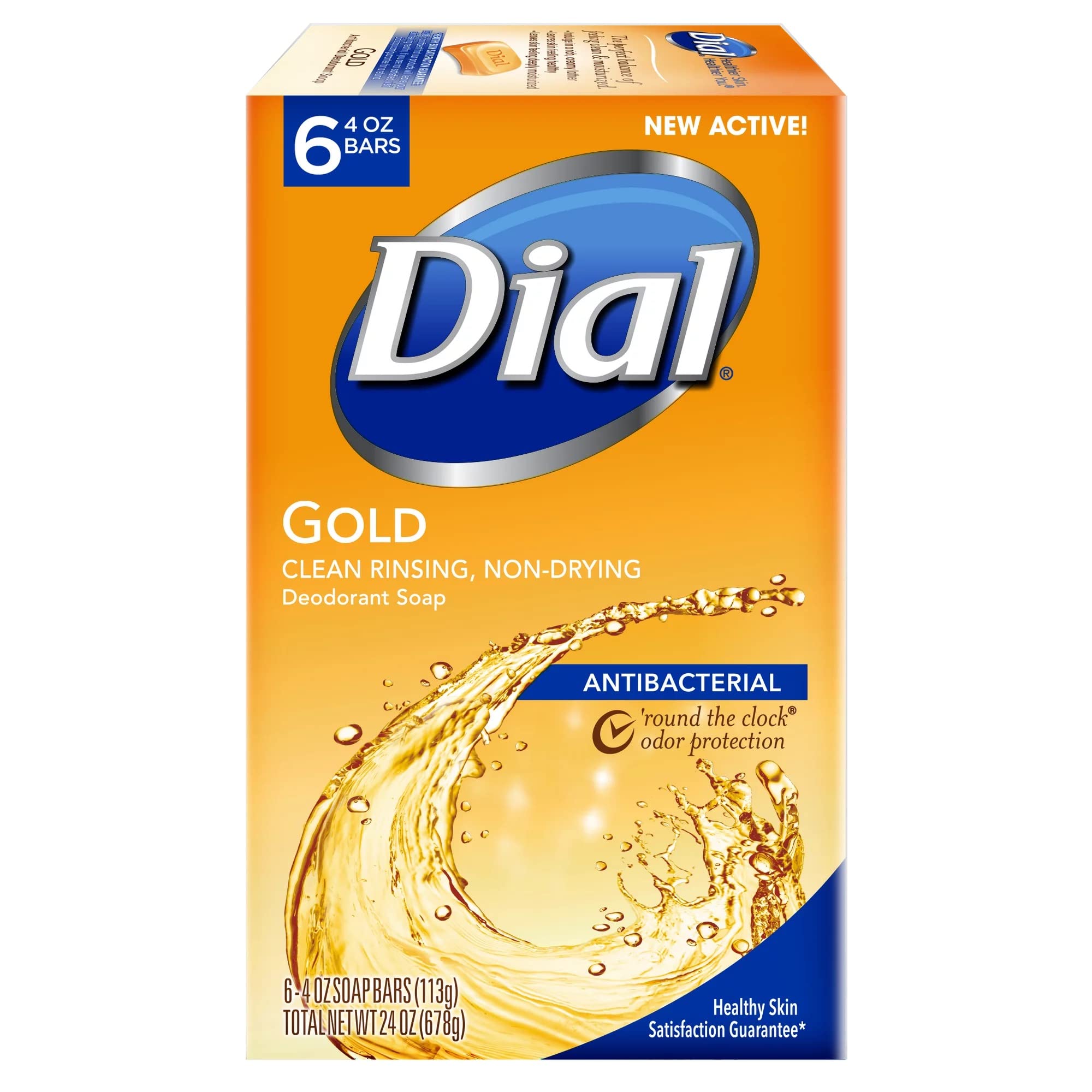 Dial Gold Antibacterial Soap - Six Individual Wrapped 4 oz Bars | Individually Wrapped