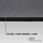 Buy now Siless Liner 157 (4 mm) mil 36 sqft Car Sound Deadening Closed Cell Foam & Heat Insulation mat - PE Foam Sound Deadener Material & Heat Barrier at indiglob india