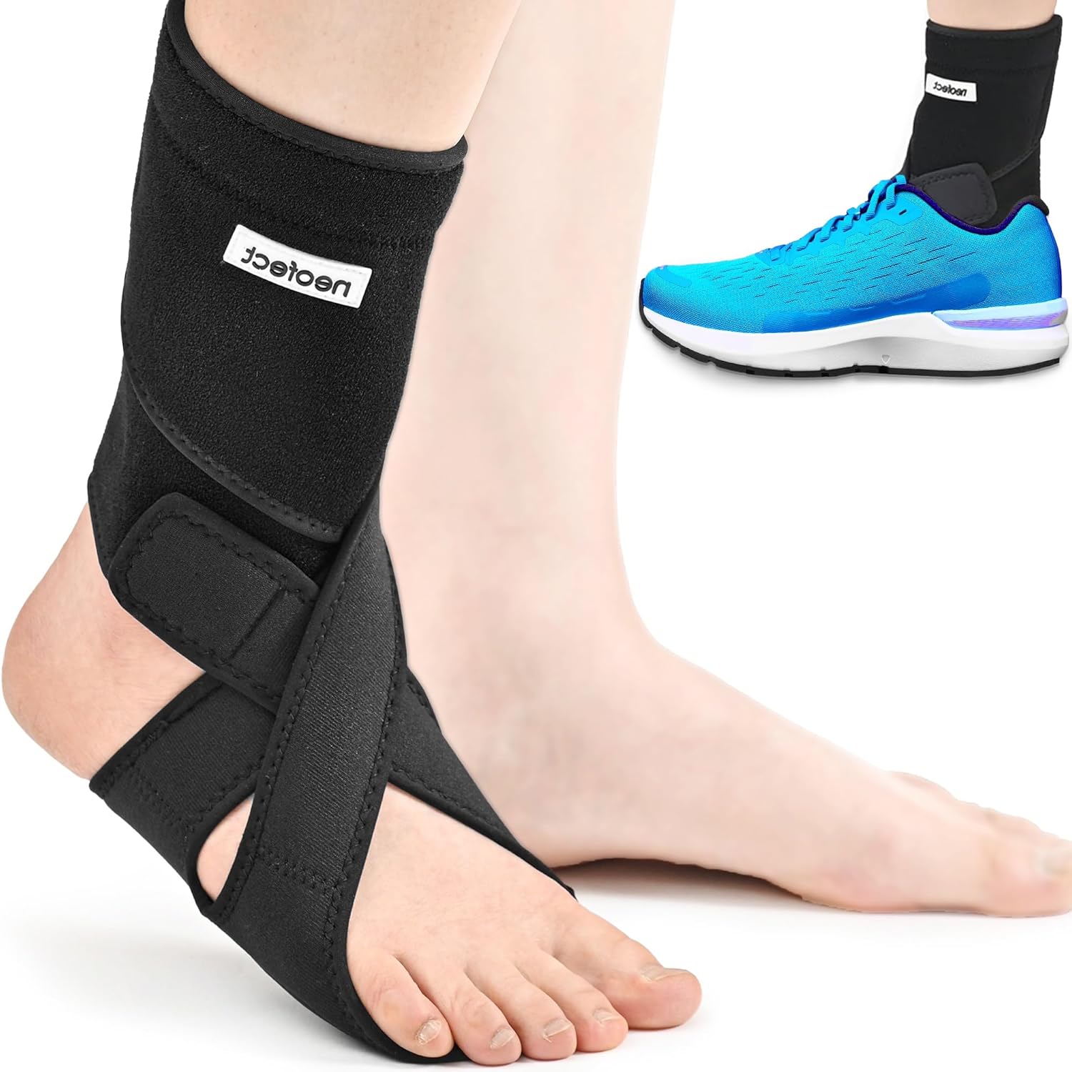 Buy now NEOFECT Drop Foot Brace - Adjustable AFO Ankle Brace for Walking & Stroke Recovery, Breathable Material for Ankle and Foot Support, Comfortable Design (Medium/Left) Large Right RIGHT at indiglob india
