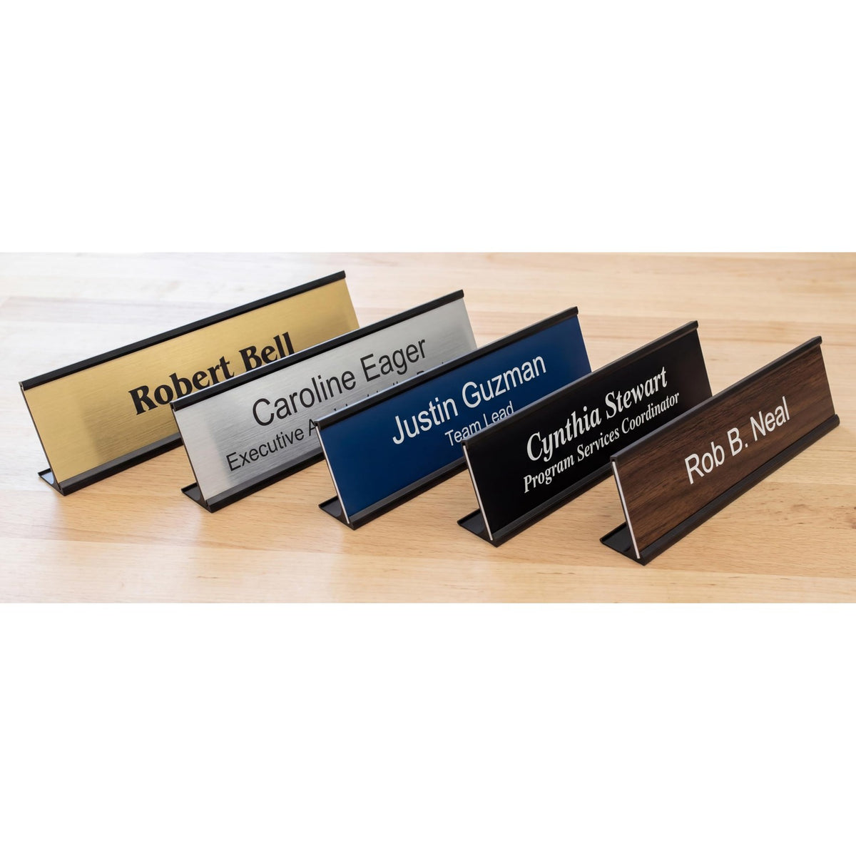 Lasercrafting Personalized Office Name Plate With Wall or Desk Holder