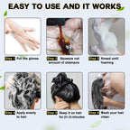 cosmpro Hair Dye Shampoo Coffee Hair Color for Gray Coverage for Women Men | Quick Hair Dying at Home