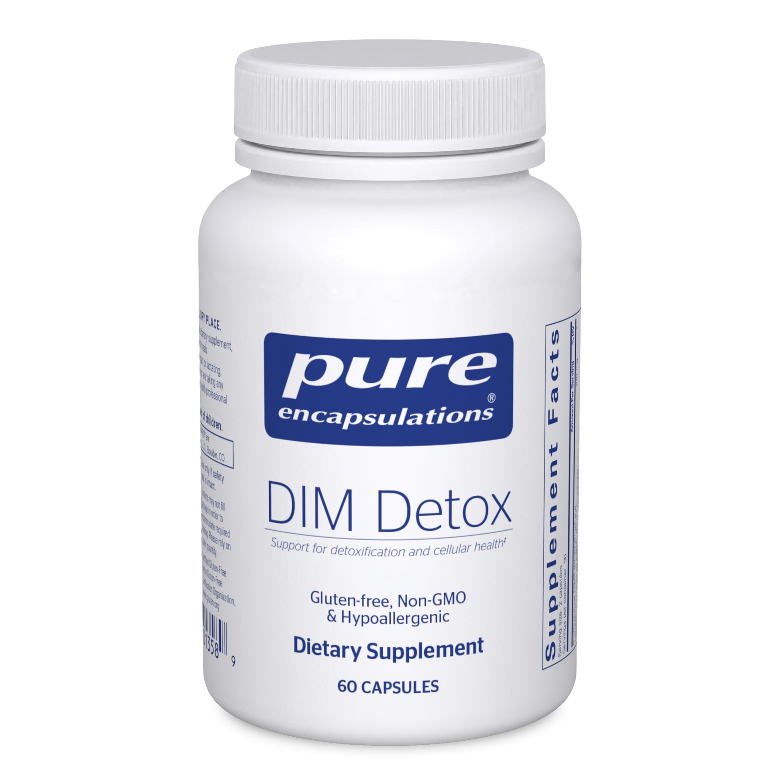 Pure Encapsulations DIM Detox, 60 Capsules | Supplement Support for Detoxification and Cellular Health*, Liver Support, Antioxidant and Hormone Metabolism Support