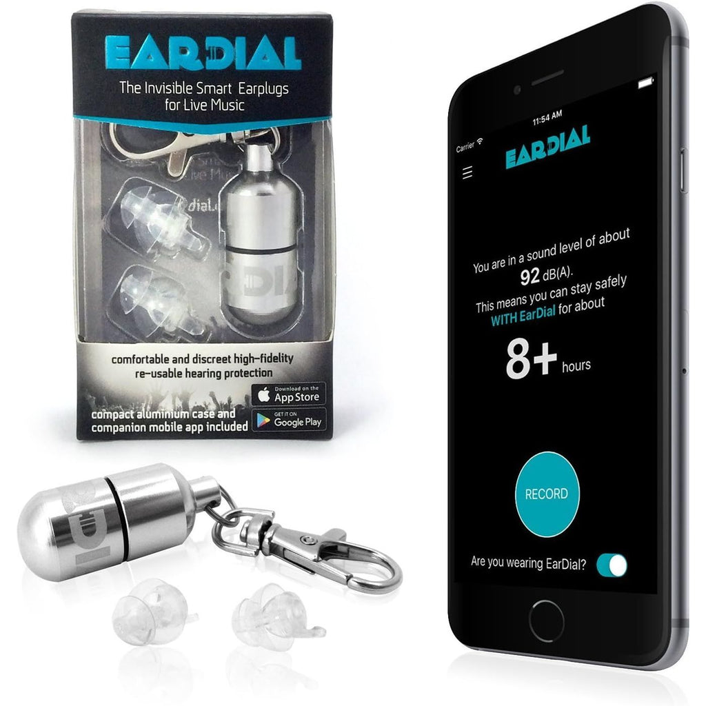 Buy now HiFi Earplugs - Invisible Hearing Protection for Concerts, Music Festivals, Musicians, Motorcycles and other Discreet Comfortable High Fidelity Noise Reduction. With Compact Case and App Default at indiglob india