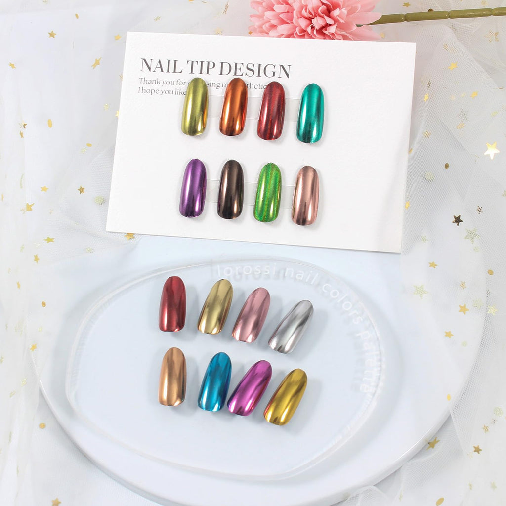 16 Jars Chrome Nail Pearl Powder Silver and Gold Mirror Iridescent Aurora Metallic Nail Pigment Pearlescent Mermaid Pigment Pearl Dust Kit, Nail Art Decoration, Acrylic Resin Craft