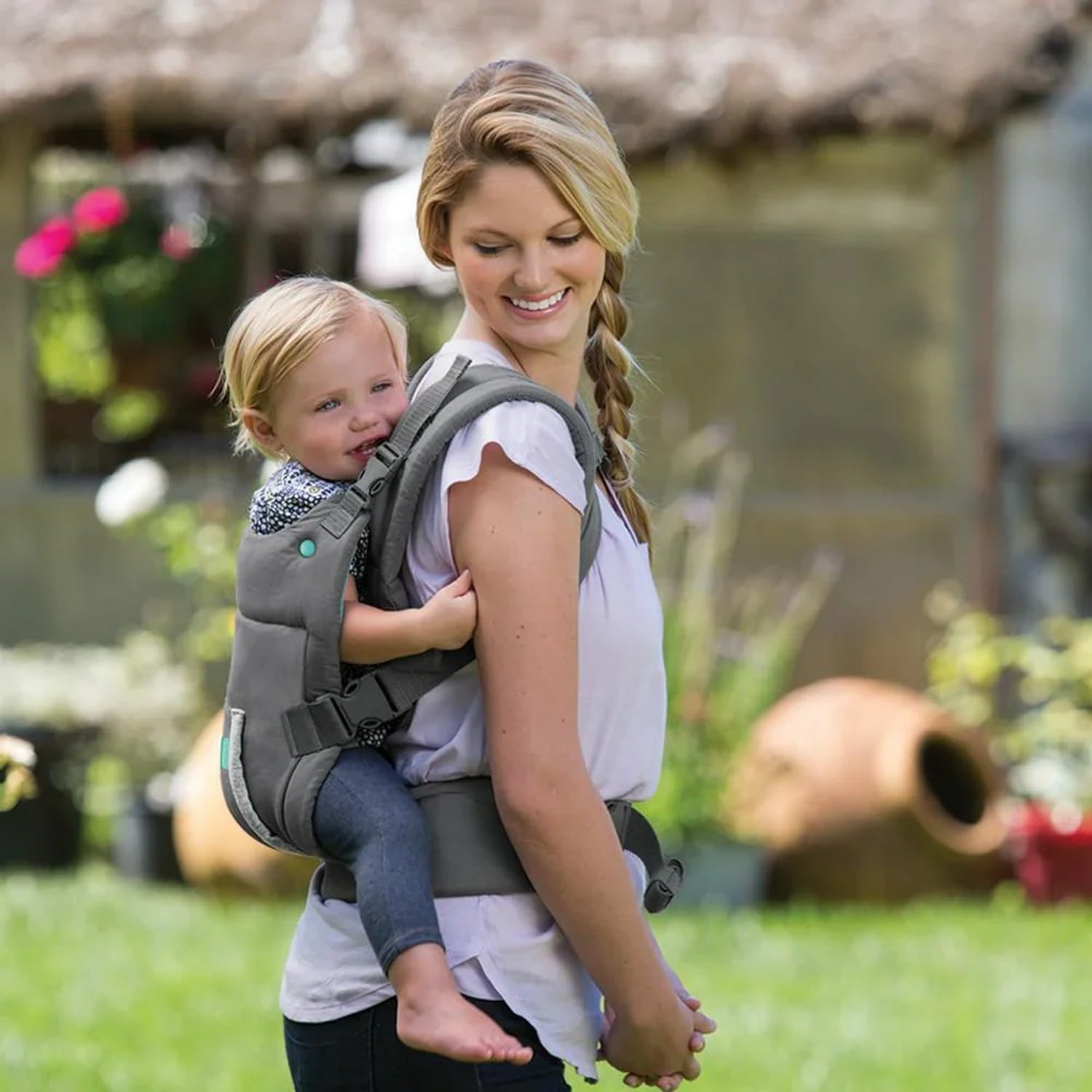 Buy now Infantino Cuddle Up Carrier - Ergonomic Bear-Themed face-in Front Carry and Back Carry with Removable Character Hood for Infants and Toddlers 12-40 lbs at indiglob india