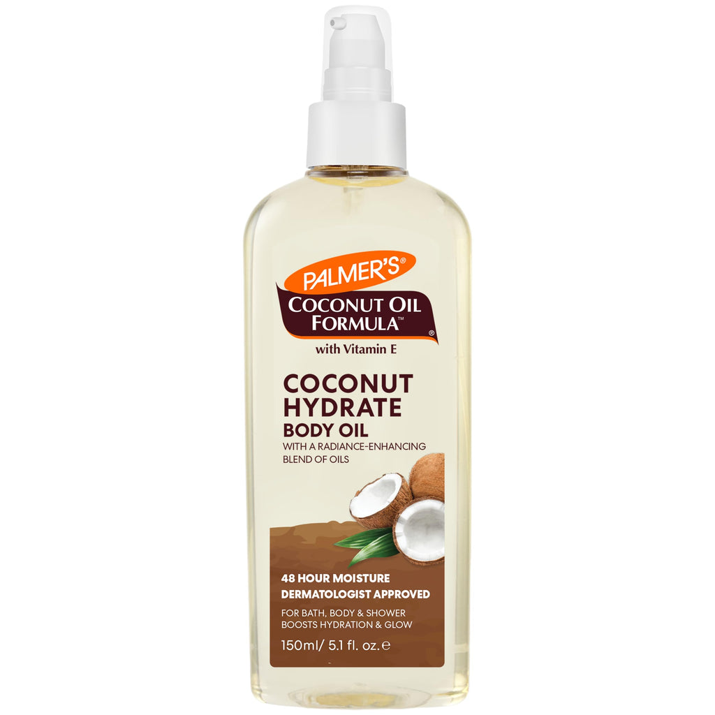 Palmer's Coconut Body Oil Moisturizer Spray for Dry Skin (5.1 Oz) | A hydrating body oil with Green Coffee Extract to replenish dry skin and deliver 48 hour moisture for radiant skin