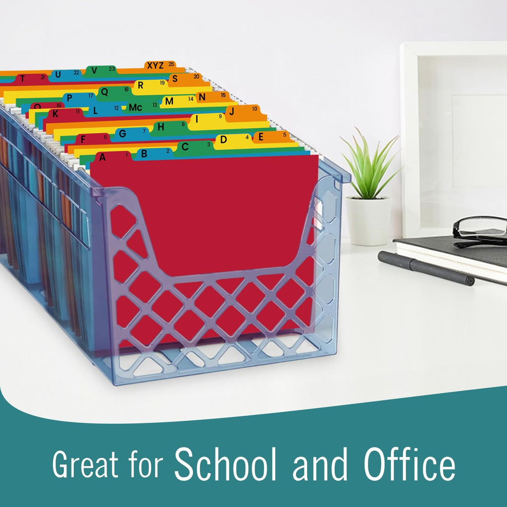 EXTRIC Alphabetical File Organizer 25 File Cabinet Dividers A-Z, 5 Colors