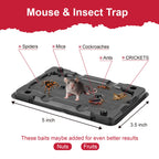 Glue Mouse Traps Indoor for Home -12 Pack Sticky MouseTraps Indoor for Safe Home Pest Control. Pre-Scented, Non-Toxic Glue Boards for Mice, Mouse & & Insects. Easy to Use
