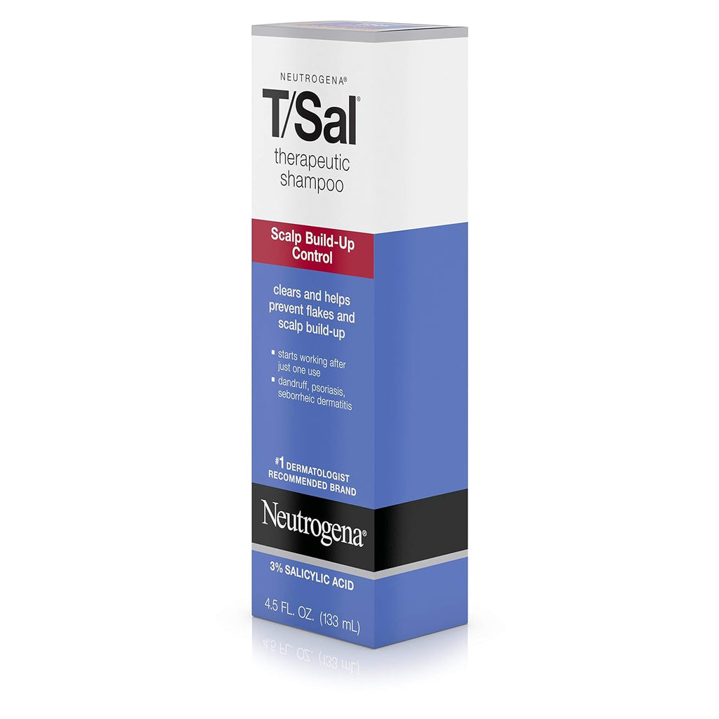 Buy now Neutrogena T/Sal Therapeutic Shampoo, Scalp Build-Up Control 4.5 oz, 130 fl oz at indiglob india