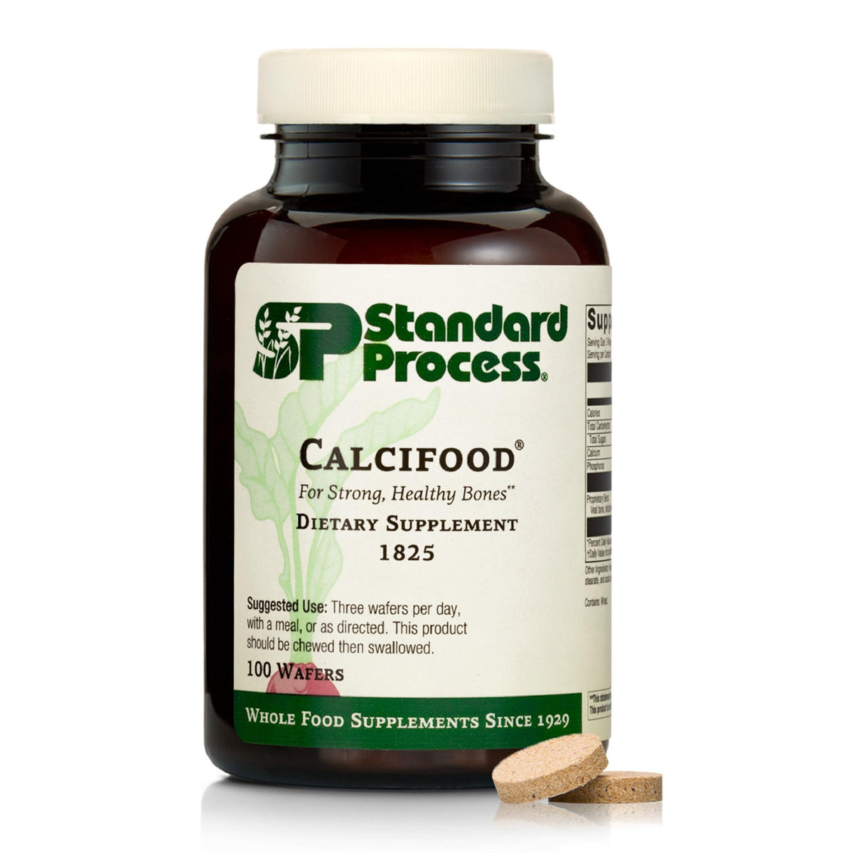 Standard Process Calcifood, Bone Strength & Calcium Absorption, 100 Wafers