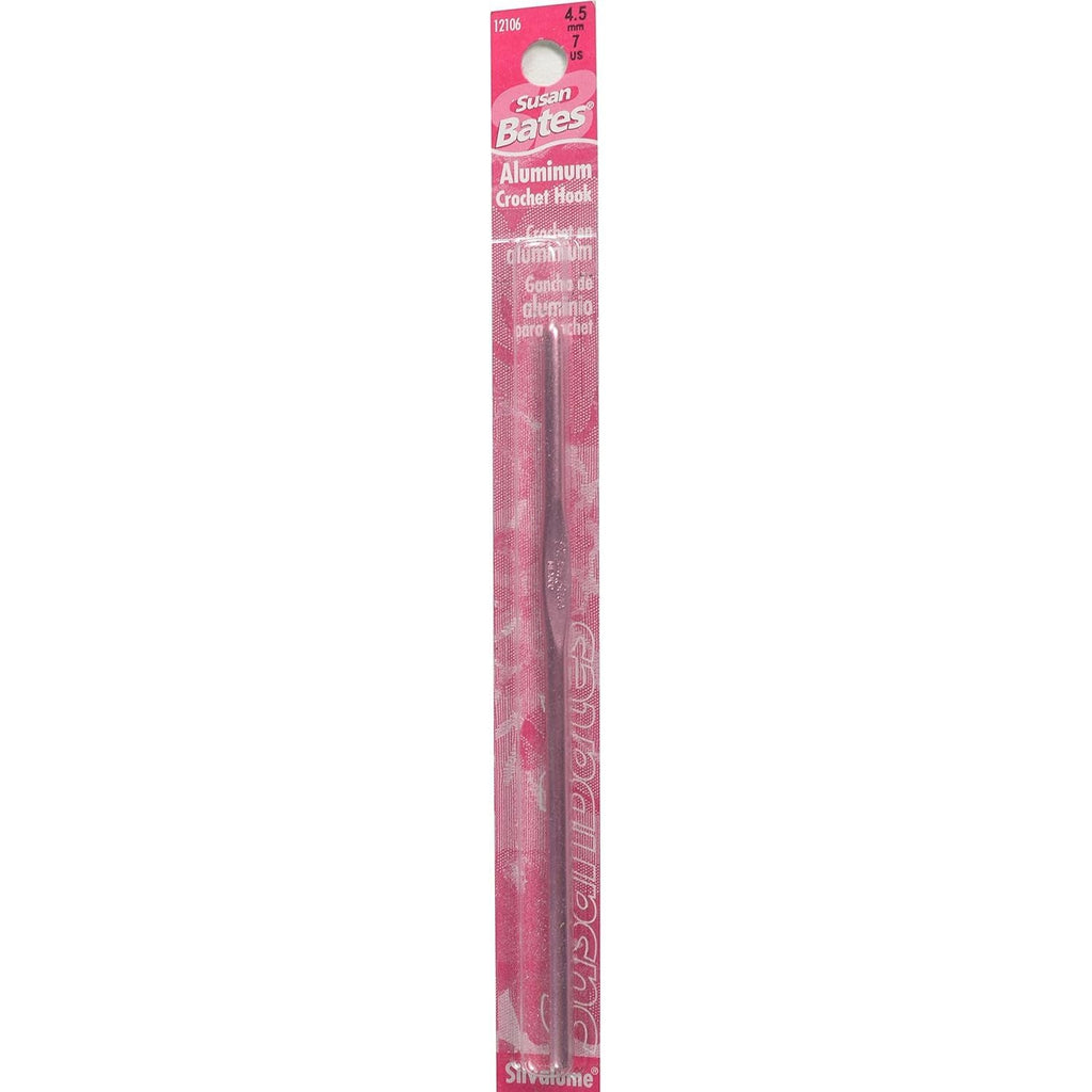 Buy now Susan Bates 5-1/2-Inch Silvalume Aluminum Crochet Hook, 5.5mm, Red at indiglob india