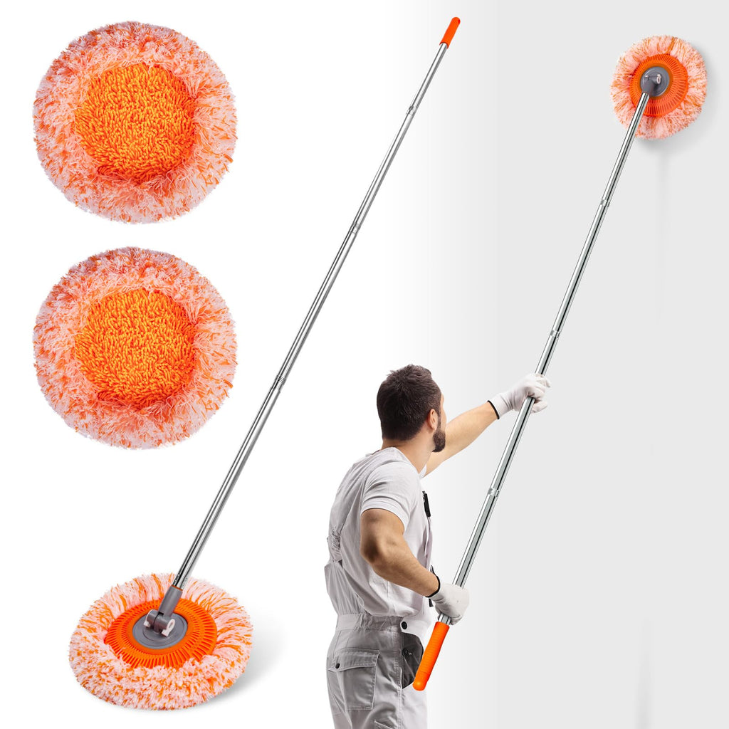 Keyloland Wall Mop, Primium 68” Wall Cleaner, High-Quality Baseboard Cleaner, Professional-Grade Baseboard Cleaner Tool with Handle, Superior Quality Dust Mop, Efficient cleaning tools