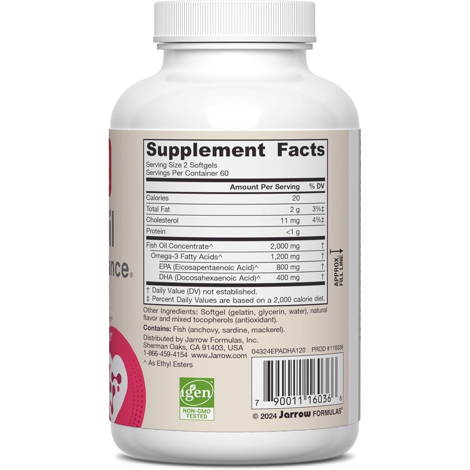 Buy now Jarrow FormulasÂ® EPA-DHA BalanceÂ®, 1,200 mg Omega-3 Fatty Acids for Cardiovascular Support, 120 Softgels, 60 Day Supply at indiglob india