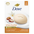 Buy now Dove Beauty Bar Soap Shea Butter, 8 Bars for Nourished, Radiant Skin, Enriches Skin 3.75 oz at indiglob india