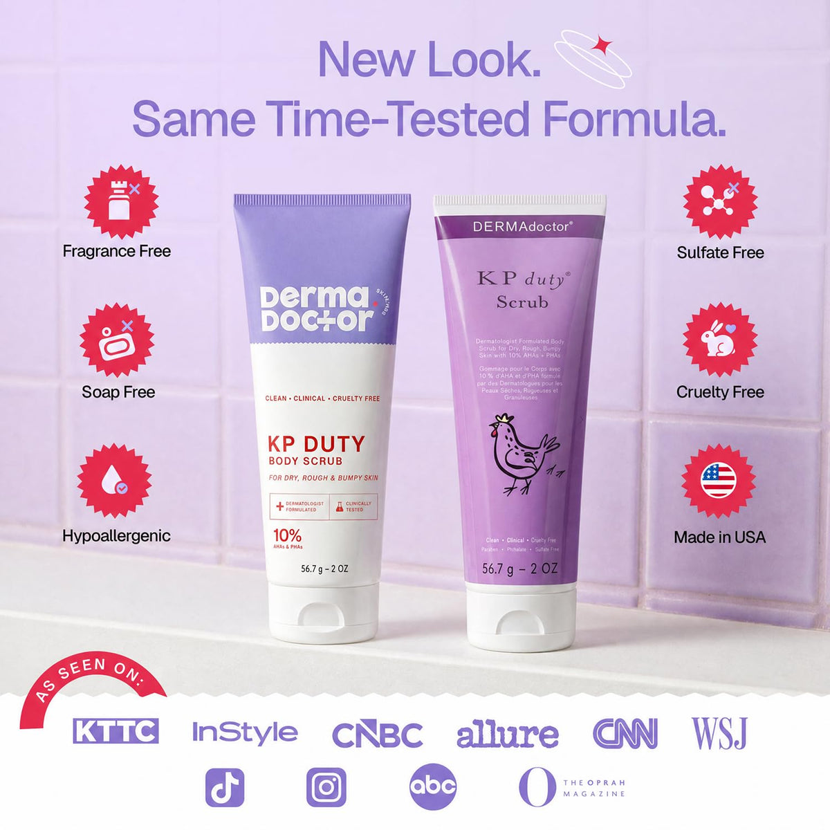 DERMAdoctor KP Bump Eraser Body Scrub, 10% AHAs + PHAs, Rough & Bumpy Skin