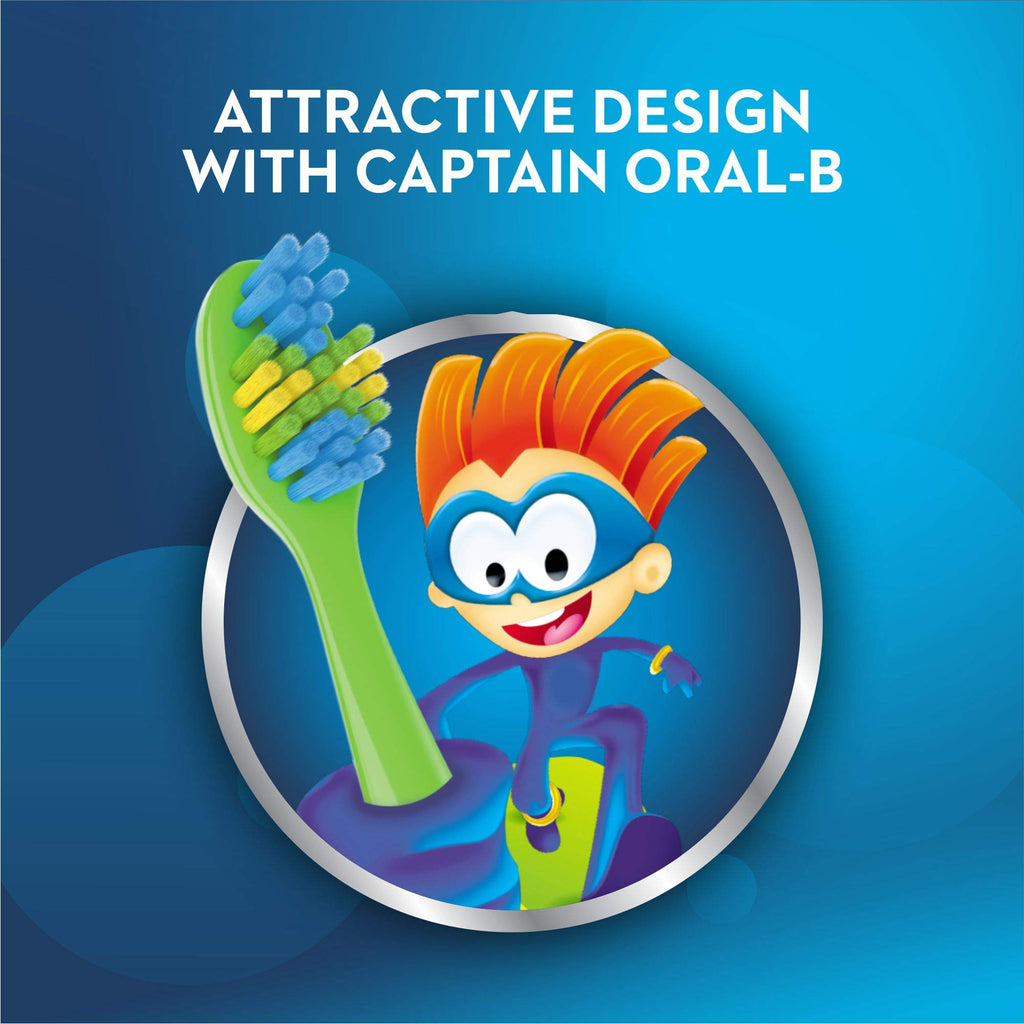 Buy now Oral-B Kids Toothbrush, Extra Soft (Pack of 3) at indiglob india