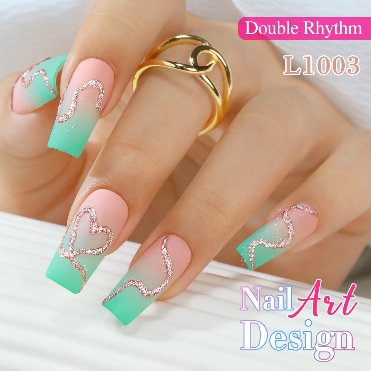 Explore authentic Double Rhythm 15 Ml Metallic Gel Liner N for stunning nail art. Perfect for creative designs and details.