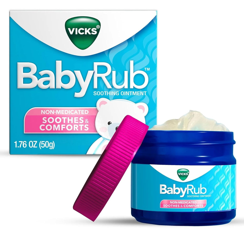 Buy now Vicks BabyRub Soothing Chest, Neck and Back Ointment 1.76 Ounce at indiglob india