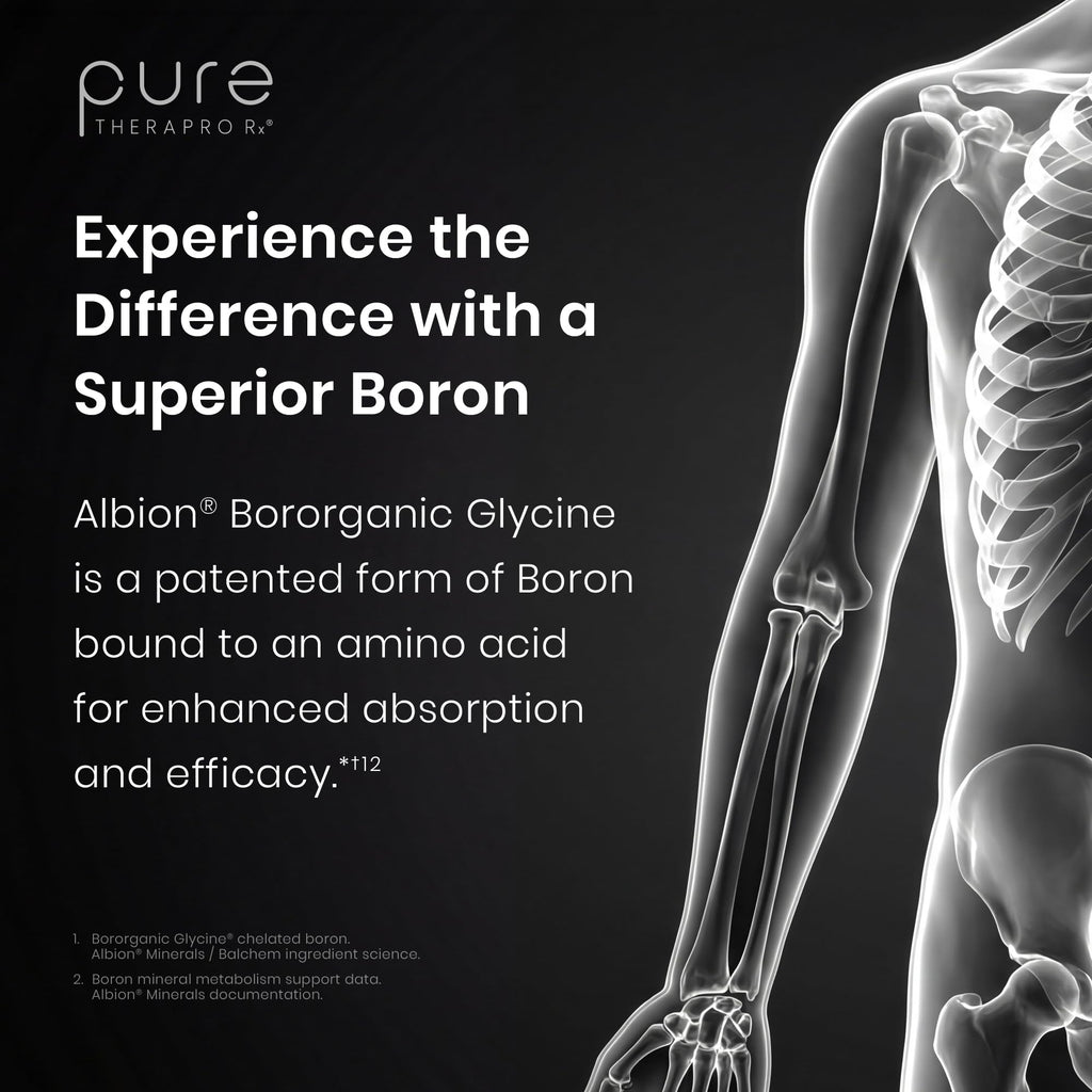 Bio Boron, Bone, Joint & Immune Support, 30mg, 90 Capsules | Supports Cardiovascular Function, For Men & Women, Bororganic Glycine Boron, Made in USA, 90 Servings